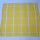 Yellow and white plaid cotton napkins