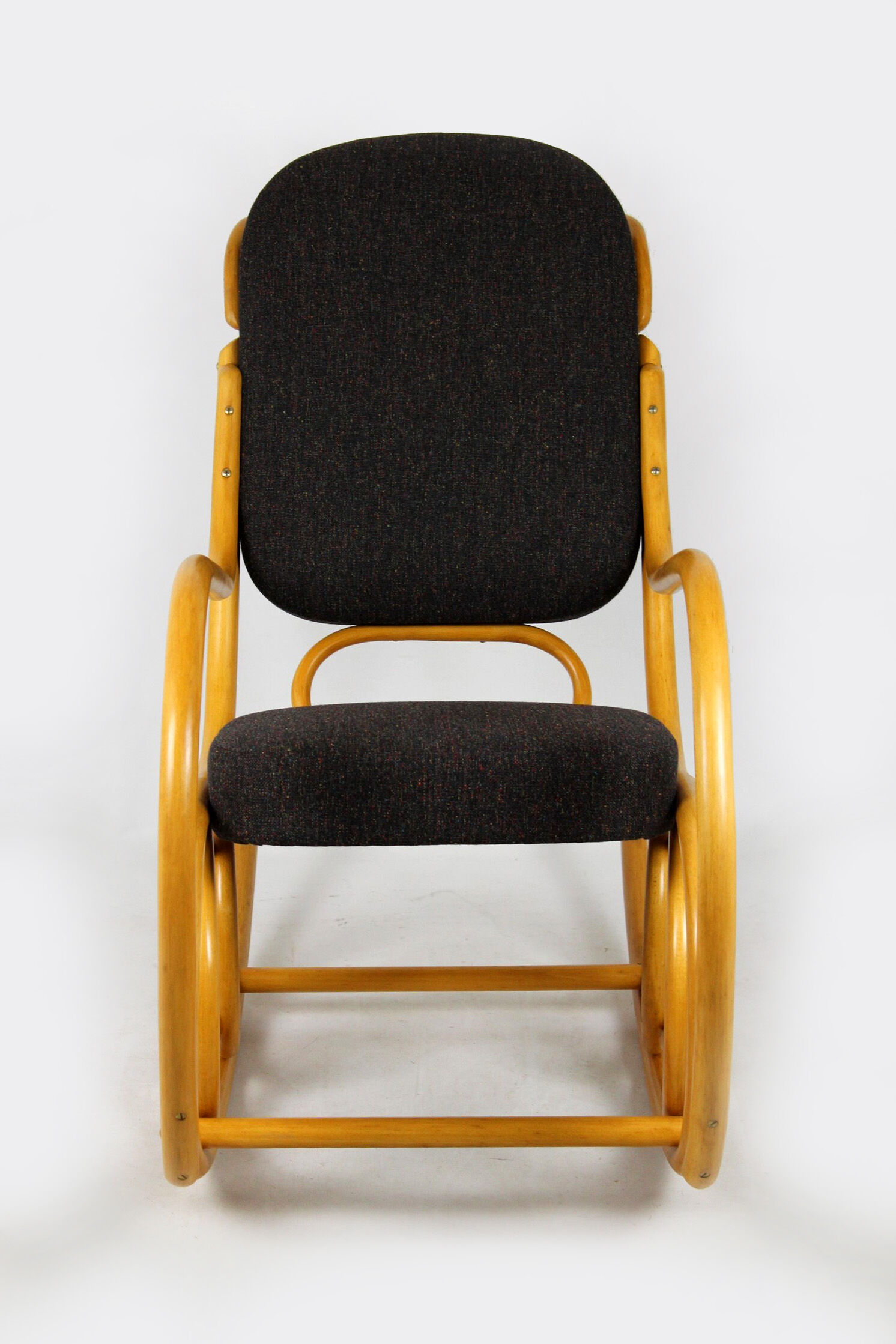 Mid-century beech bentwood rocking chair from ton, 1960s