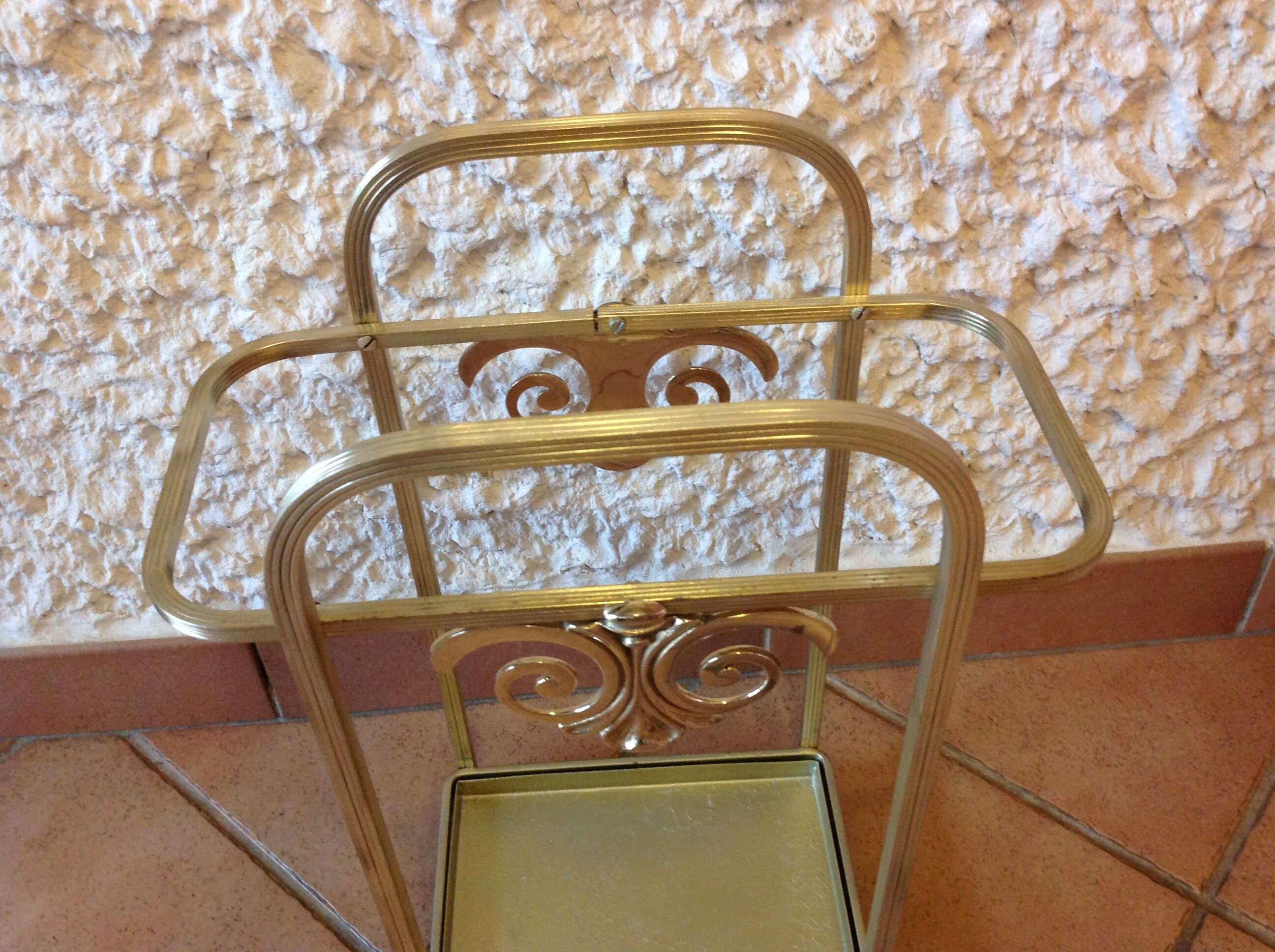 Brass umbrella holder art deco style