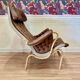 "Pernilla" leather armchair "Bruno Mathsson" 1960.