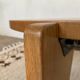 Table basse Jean Prouve en chêne massif diamètre 80cm Edition Vitra