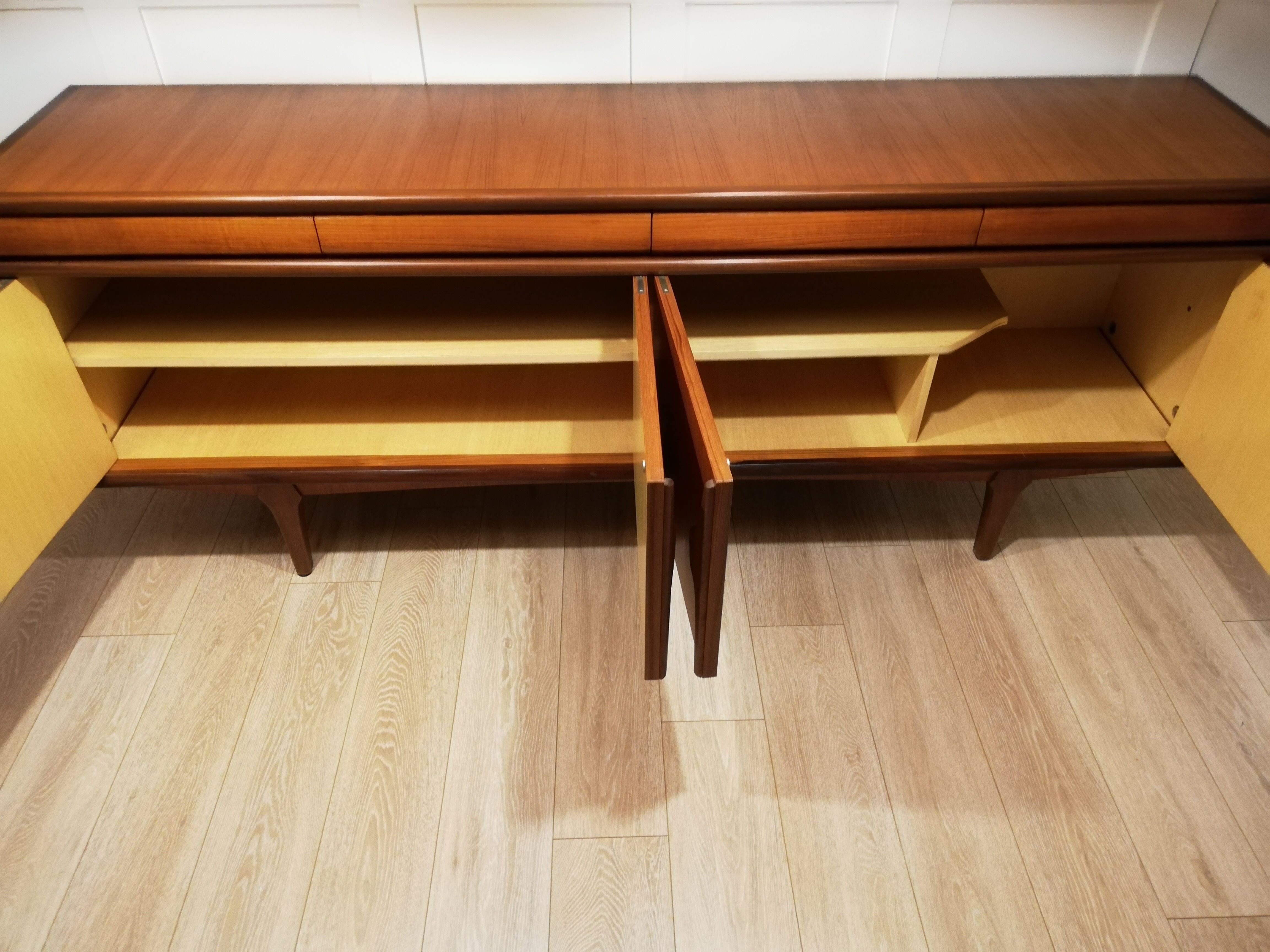 Scandinavian line in vintage teak
