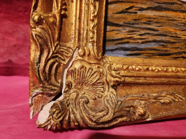 Tableau Pêche au clair de lune Acrylique sur panneau Roger Albano signé