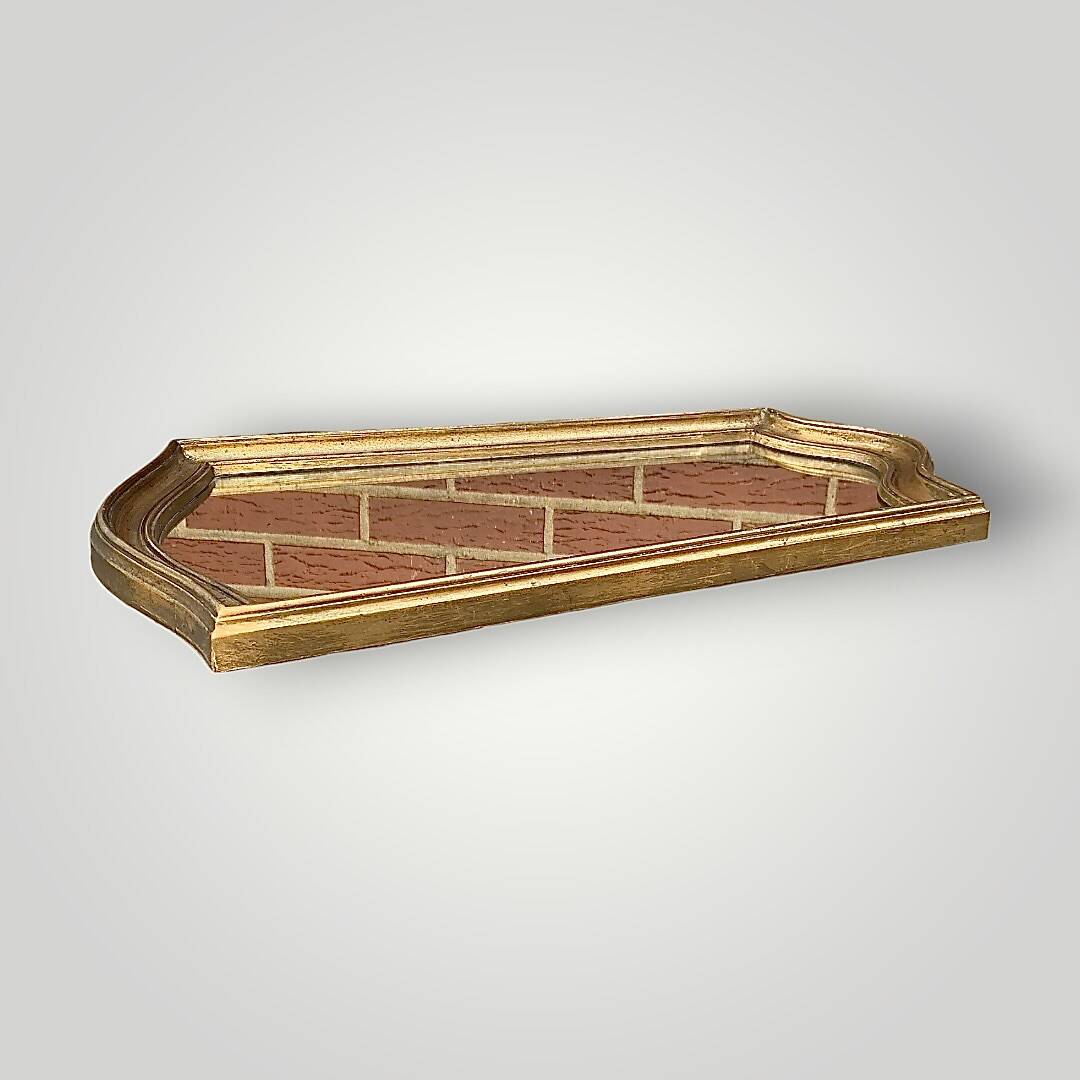 Large antique wall mirror in gilded resin – Louis XV style – 1960s