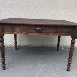 Ancient farm table in fir