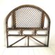Vintage rattan headboard for 1-person bed