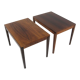 Set de 2 tables d'appoint scandinave en palissandre, Suède, 1960