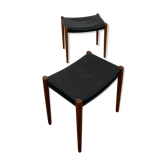 Paire d'ottoman par Niels Otto Møller, Modèle 80, années 1960