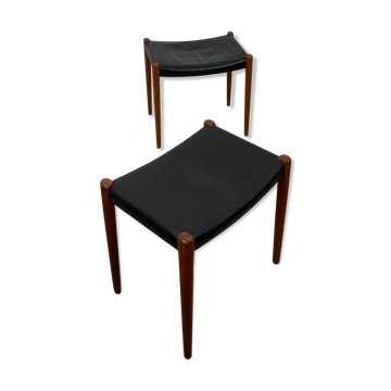 Danish teak ottoman by Niels Otto Møller, Model 80, 1960s