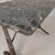 Bistro table with a marble top on a cast iron frame, 1930s.