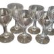 Set of 6 Champagne Coupes with Hollow Base
