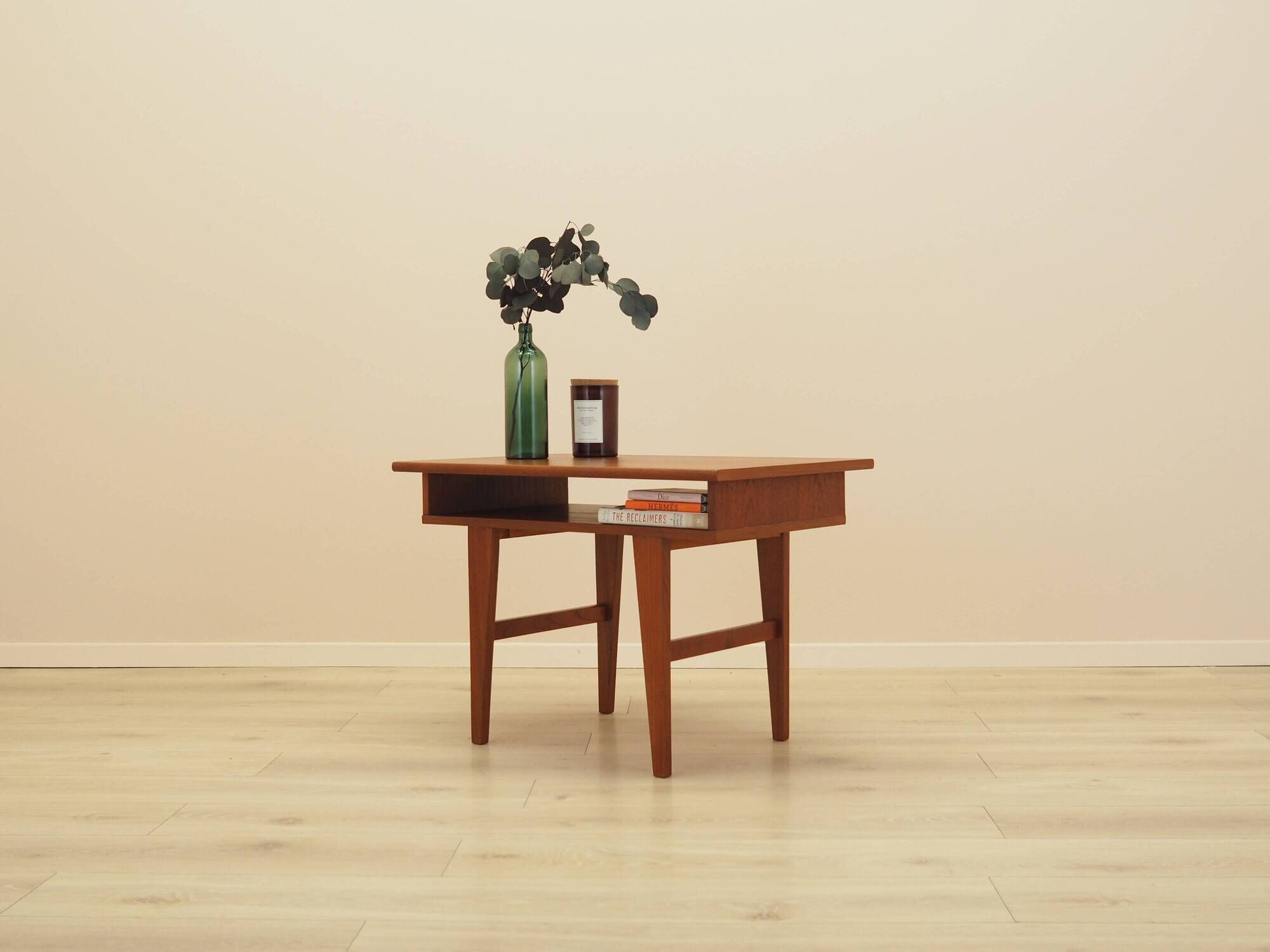 Teak coffee table with shelf, Denmark, 1960s