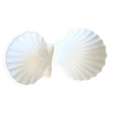 2 vide-poche coquillage en faïence, 1970
