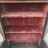 Louis XVI display cabinet in rosewood and amaranth veneer.