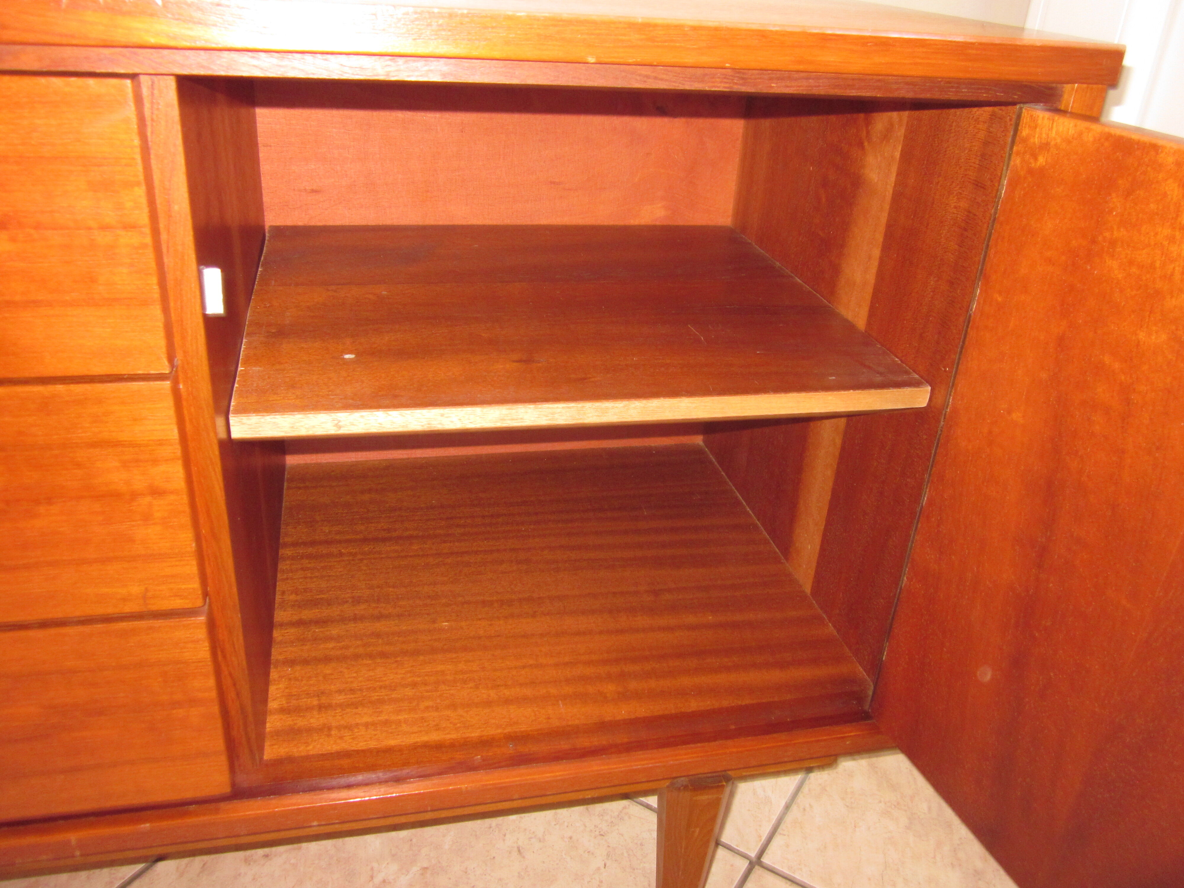 Scandinavian buffet of the 60s teak veneer