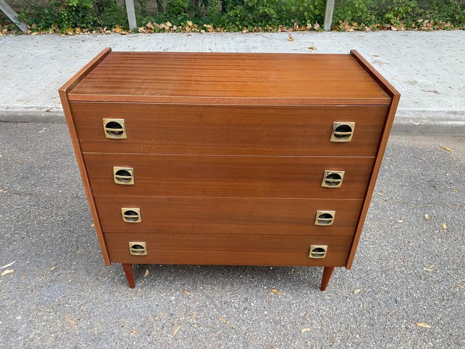 Mid-Century Scandinavian wooden chest of drawers 1960