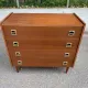 Mid-Century Scandinavian wooden chest of drawers 1960