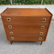 Mid-Century Scandinavian wooden chest of drawers 1960