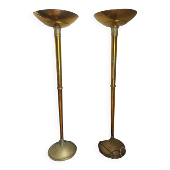 Empire style golden floor lamp