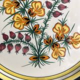 Henriot Quimper decorative plate with flowers