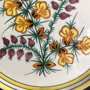 Henriot Quimper decorative plate with flowers