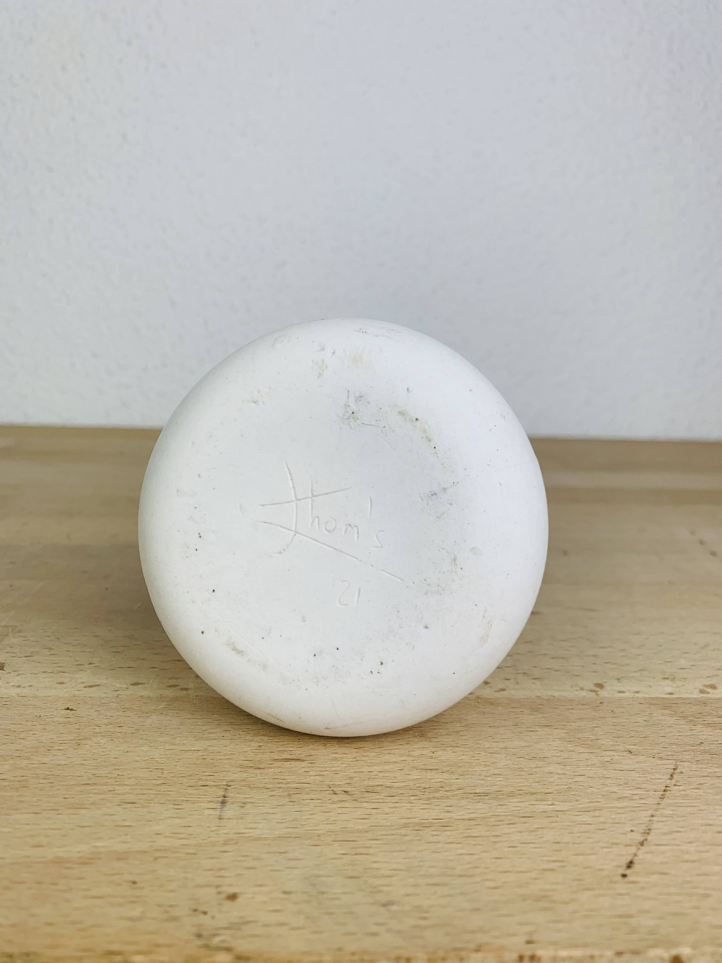 Ceramic vase signed Mat Thoms, 1960s, vintage