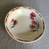 Round hollow earthenware dish