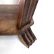 Art Deco side table in wood – sculptural base
