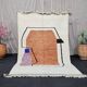 Traditional handmade Beni Ouraine rug, size 150 x 250 cm