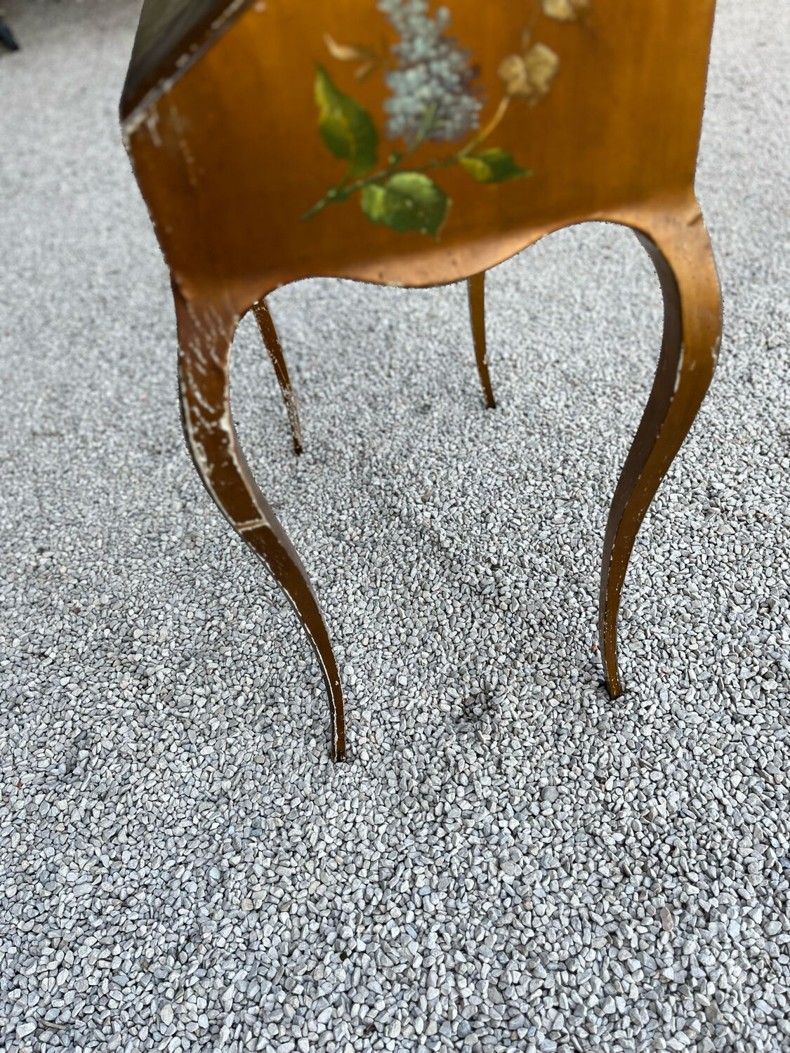 Curved painted wooden secretary 1950/60