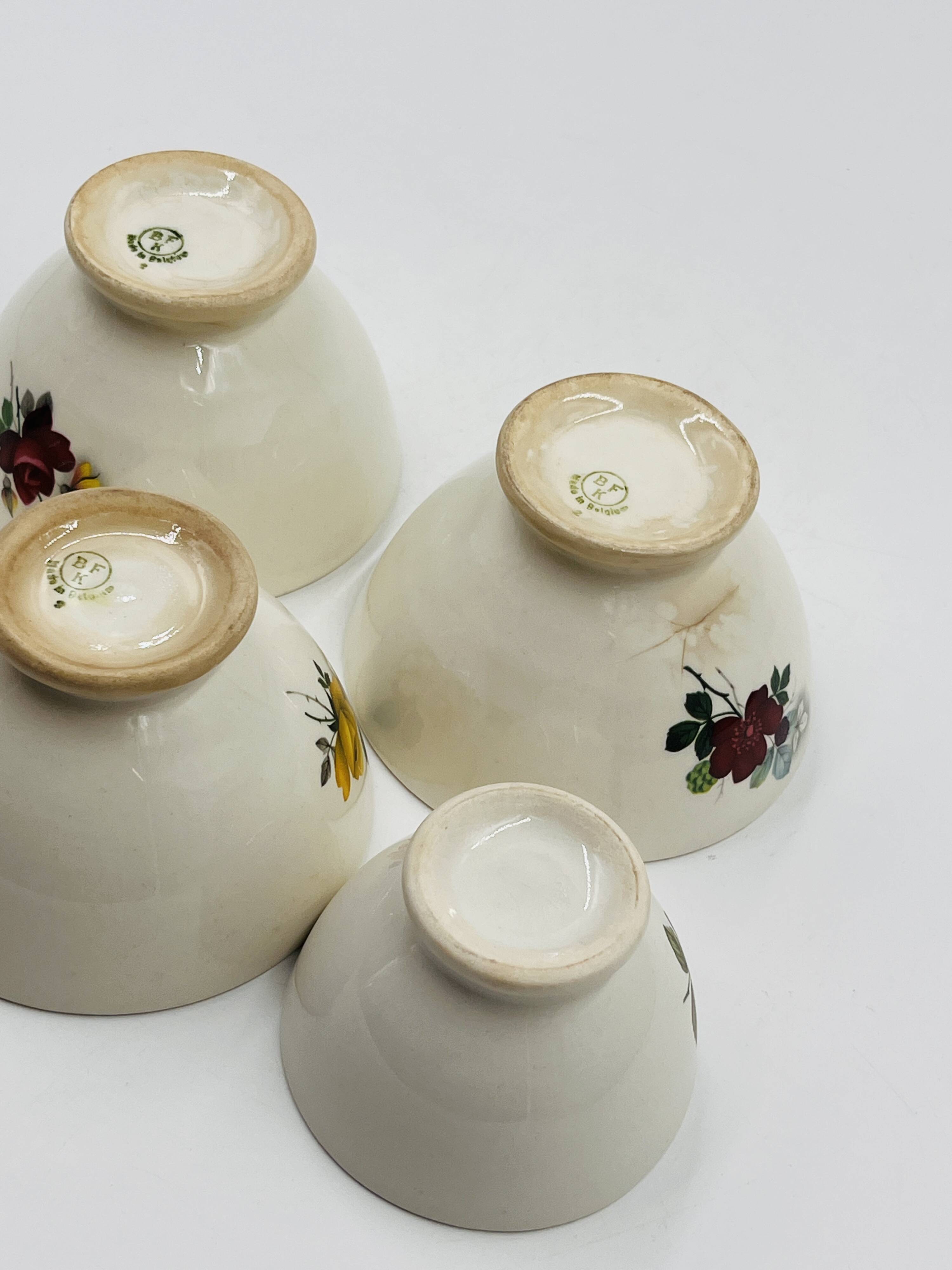 Set of 5 Boch Frères Keramis bowls