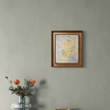 Printed in 1900, map of economic France.