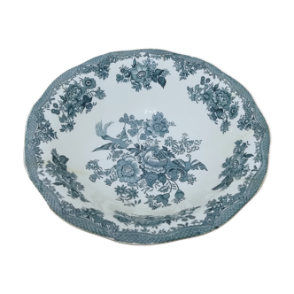 Saladier en faïence Enoch Wedgewood décor " Asiatic pheasants"