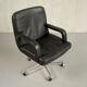 Leather armchair Mobilier International, 1970