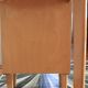 Bureau en bois pieds compas