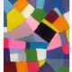 Abstract rose oil knife painting