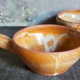 Trois bols en grès du marais vintages