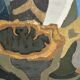 Original Swedish Oil on Canvas – "Aqave" by Marit Wahlström Schönbäck – Signed – Dated 1969 – Framed – 37 × 64 cm