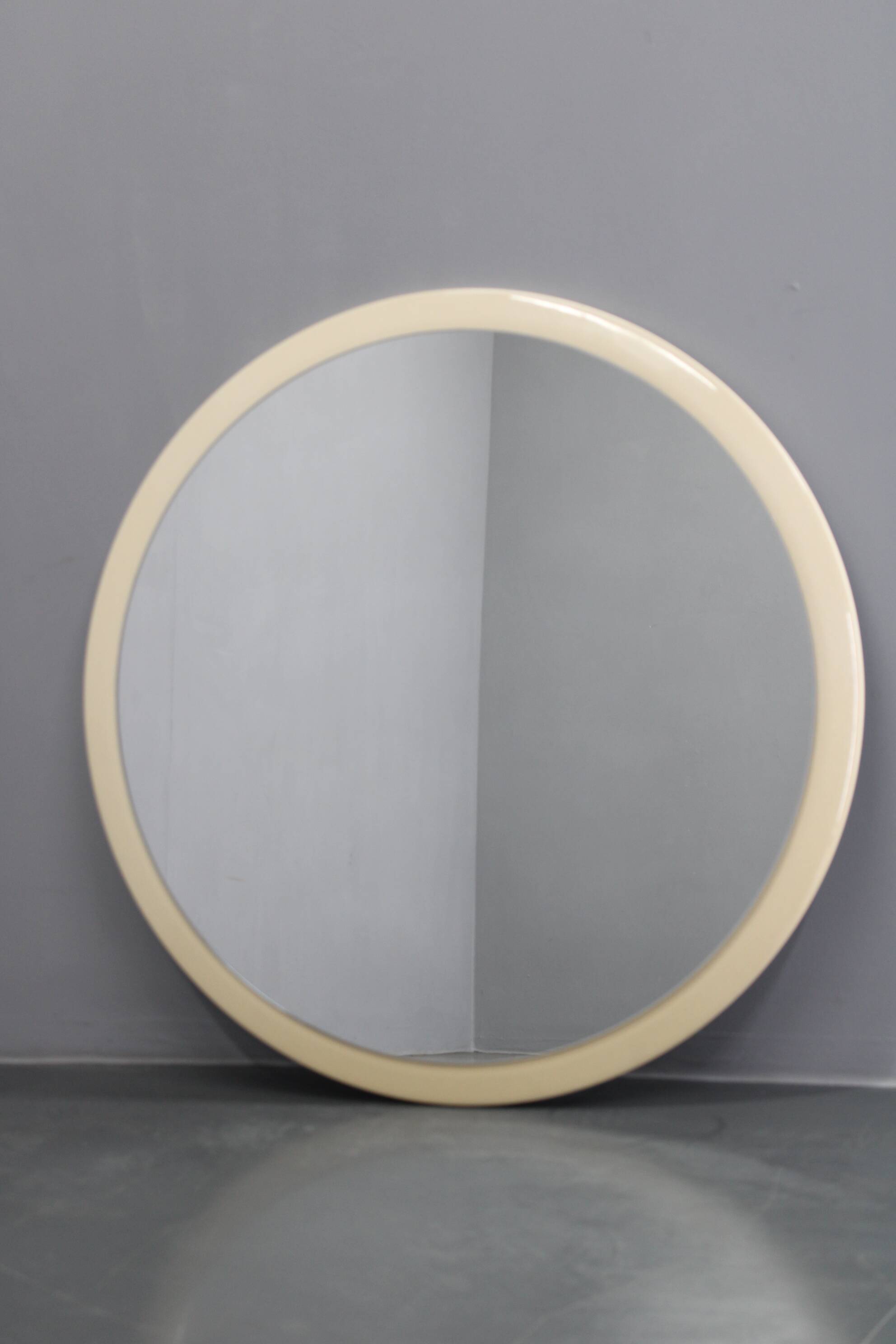 1970s Round Mirror , Italy