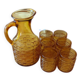 Ensemble pichet + verres bormioli années 60