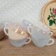 Set of 10 cups and under cups harlequin Arcopal France - vintage