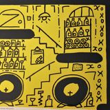 Poster "Willi"s Wine Bar" Boisrond - Memphis design -1985