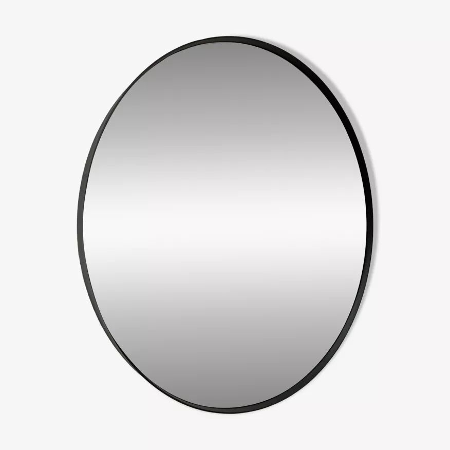 Round mirror 75cm diameter black outline