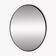 Round mirror 75cm in diameter with a black frame.