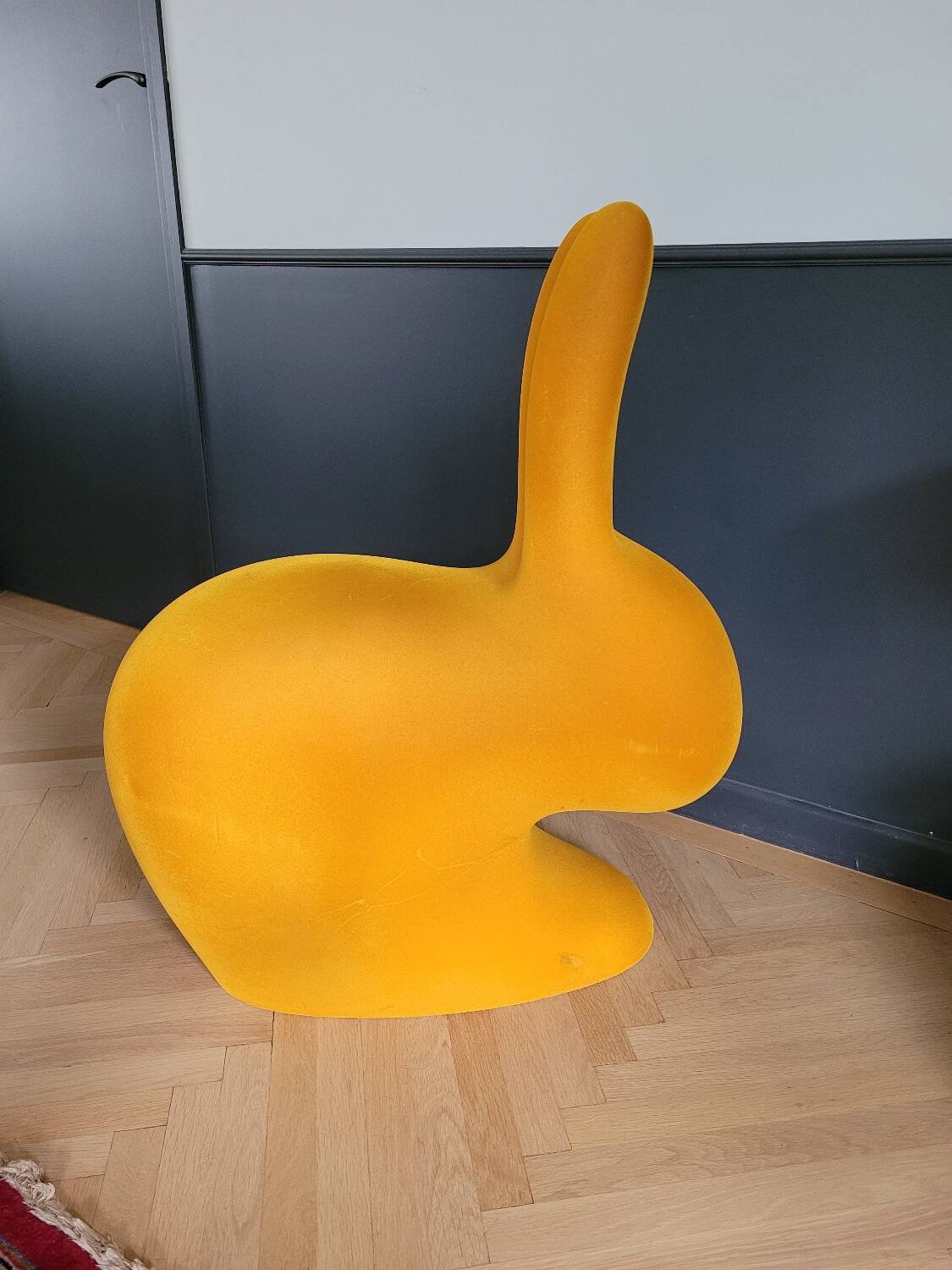Rabbit chair by Stefano Giovannoni - Large velvet model