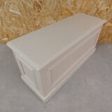 old solid wood bench chest