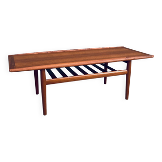 Table basse danoise en teck GJ106 de Grete Jalk
