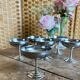Set of 6 vintage stainless steel dessert bowls