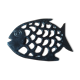 Bottom of flat metal Black Decoration Fish BT51