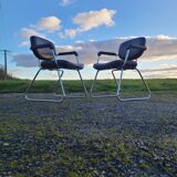 Pair of Unimob Lingua 97 armchairs